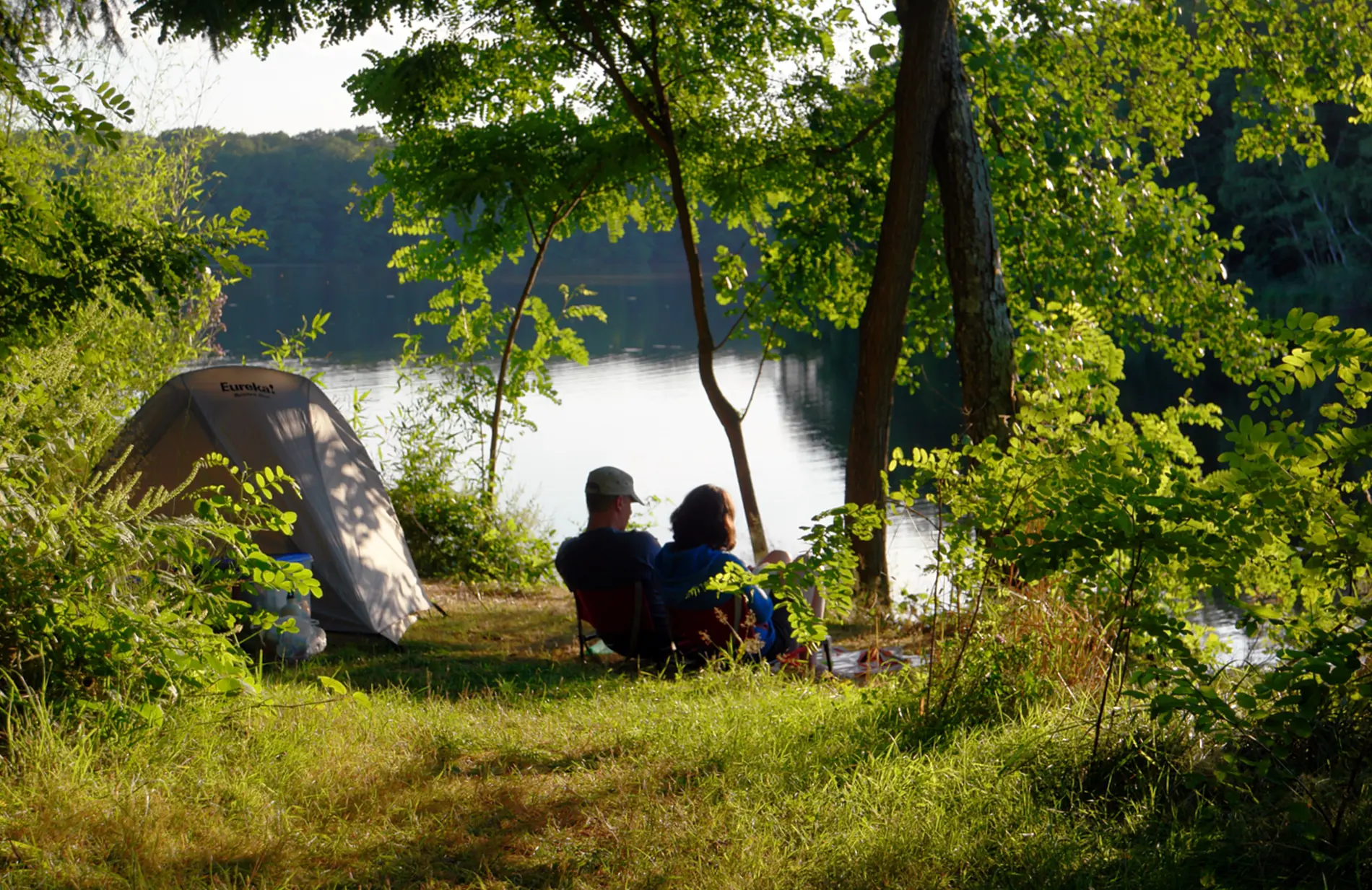 Genieten van de rust en het uitzicht op Camping Vue du Lac